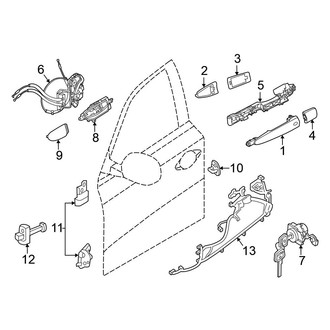 Nissan OE - Front Door - Lock & Hardware