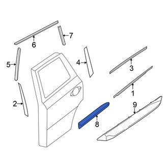 Nissan OE - Rear Right Door Molding