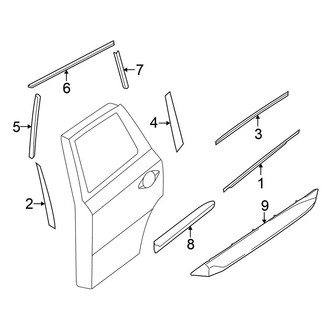 Nissan OE - Rear Door - Exterior Trim