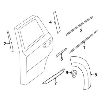 Nissan OE - Rear Door - Exterior Trim