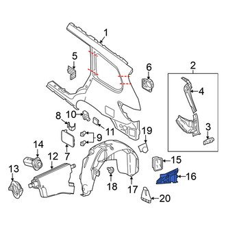 Nissan OE - Right Quarter Panel Reinforcement
