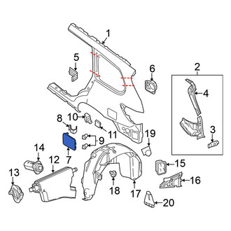 Nissan OE - Rear Left Fuel Filler Door