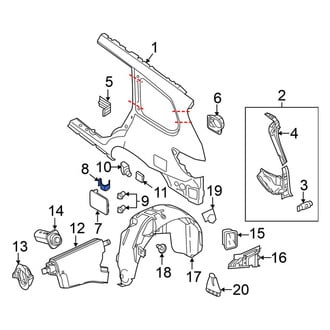 Nissan OE - Left Fuel Door Spring