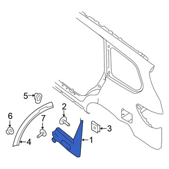 Nissan OE - Rear Left Mud Guard