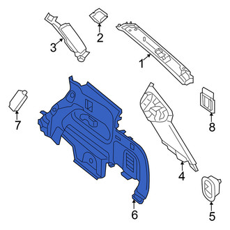 Nissan OE - Rear Right Upper Interior Quarter Panel Trim Panel