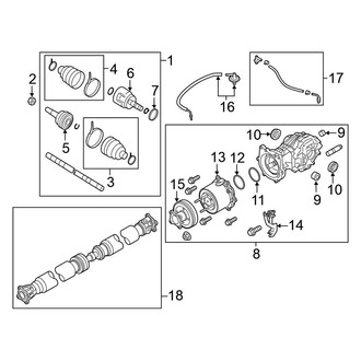 Nissan OE - Rear Suspension - Axle & Differential (4WD)