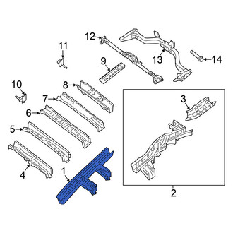 Nissan OE - Rear Center Right Floor Side Rail