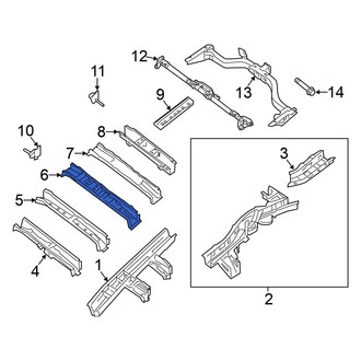 Nissan OE - Rear Floor Pan Crossmember