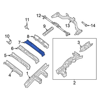 Nissan OE - Rear Floor Pan Crossmember