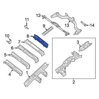 Nissan OE - Rear Floor Pan Crossmember