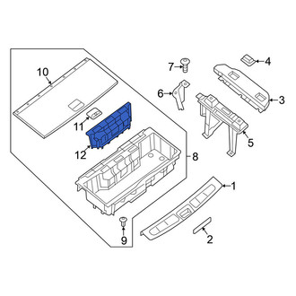Nissan OE - Rear Trunk Floor Access Cover
