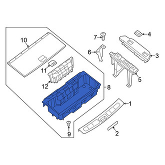 Nissan OE - Rear Trunk Floor Storage Box