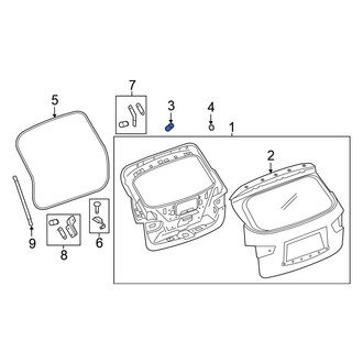 Nissan OE - Rear Liftgate Stop Bumper
