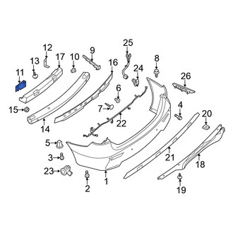 Nissan OE - Rear Right Bumper Impact Bar Bracket