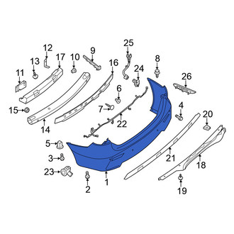 Nissan OE - Rear Bumper Cover