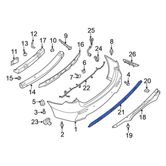Nissan OE - Rear Bumper Trim