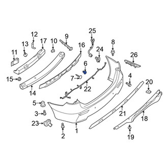 Nissan OE - Bumper Cover Grommet