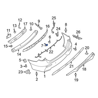Nissan OE - Bumper Impact Absorber Clip