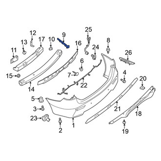 Nissan OE - Left Bumper Cover Bracket