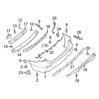 Nissan OE - Rear Bumper - Bumper & Components