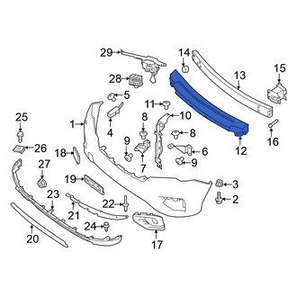 Nissan OE - Front Bumper Impact Absorber
