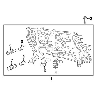 Nissan OE - Front Lamps - Headlamp Components (Halogen Type)
