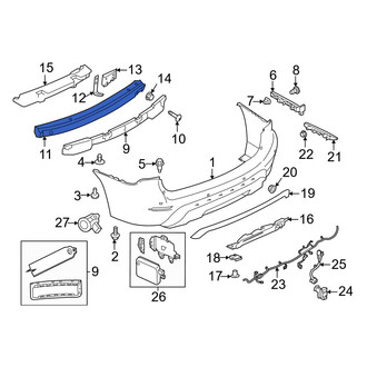 Nissan OE - Rear Bumper Impact Bar