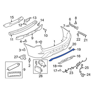 Nissan OE - Rear Bumper Trim