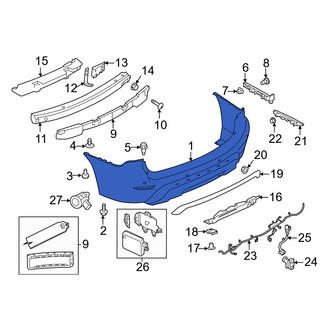 Nissan OE - Rear Bumper Cover