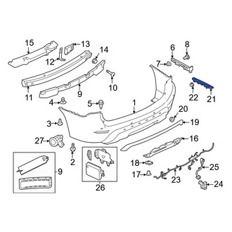 Nissan OE - Rear Right Reflector Panel