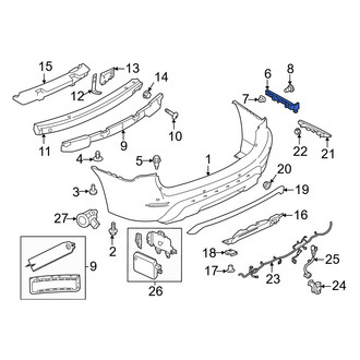 Nissan OE - Left Bumper Cover Bracket