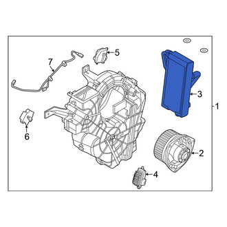 Nissan OE - Rear A/C Evaporator Core