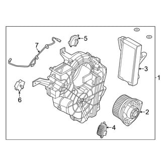 Nissan OE - Air Conditioner & Heater - Rear Heater