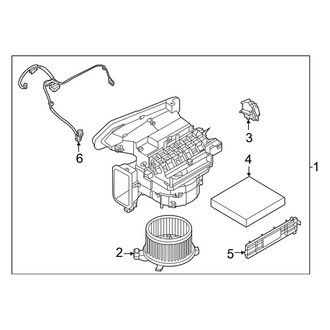 Nissan OE - Air Conditioner & Heater - Blower Motor & Fan (Front)