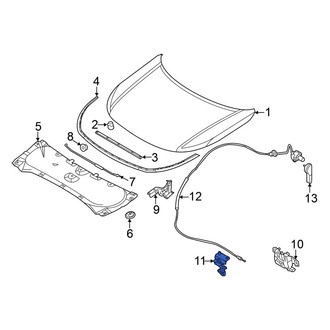 Nissan OE - Front Hood Safety Catch