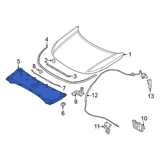Nissan OE - Front Hood Insulation Pad