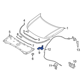 Nissan OE - Front Left Hood Hinge