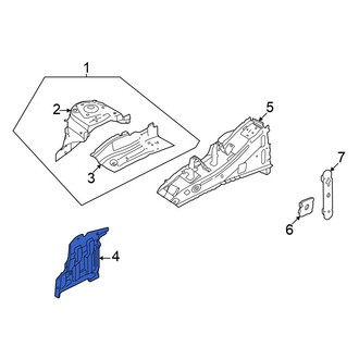 Nissan OE - Front Left Inner Fender Splash Shield