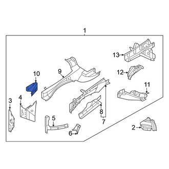 Nissan OE - Front Left Outer Frame Side Member Bracket