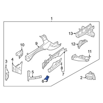 Nissan OE - Front Left Outer Frame Side Member Bracket