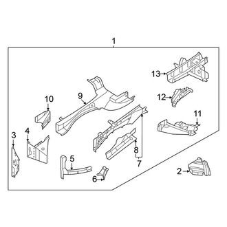 Nissan OE - Fender - Structural Components & Rails (Lower Components)
