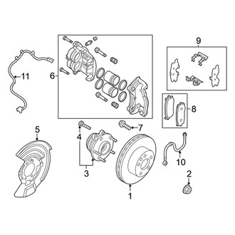 Nissan OE - Front Suspension - Brake Components
