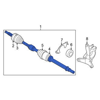 Nissan OE - Front Right CV Axle Assembly