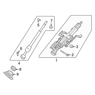 Nissan OE - Steering Column Assembly (Power Tilt), (Platinum)