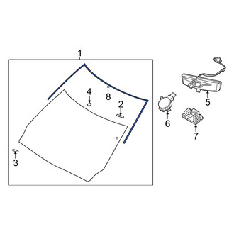 Nissan OE - Front Windshield Molding
