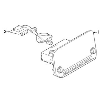 Nissan OE - Instrument Panel - Navigation System Components (Rock Creek / S / SV)