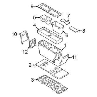 Nissan OE - Rear Console