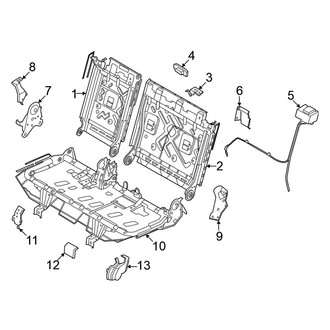 Nissan OE - Seats & Tracks - Third Row Seats (Frame & Components)