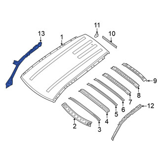 Nissan OE - Left Inner Roof Side Rail