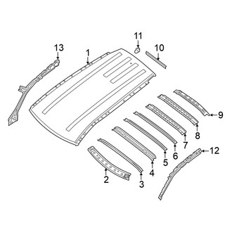 Nissan OE - Roof & Components (W/O Sunroof), (Rock Creek / S / SL / SV)